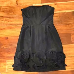 Max & Cleo strapless black cocktail dress